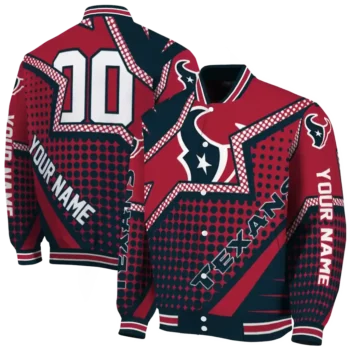 custom houston texans star burst blue varsity jacket fashion forward.webp