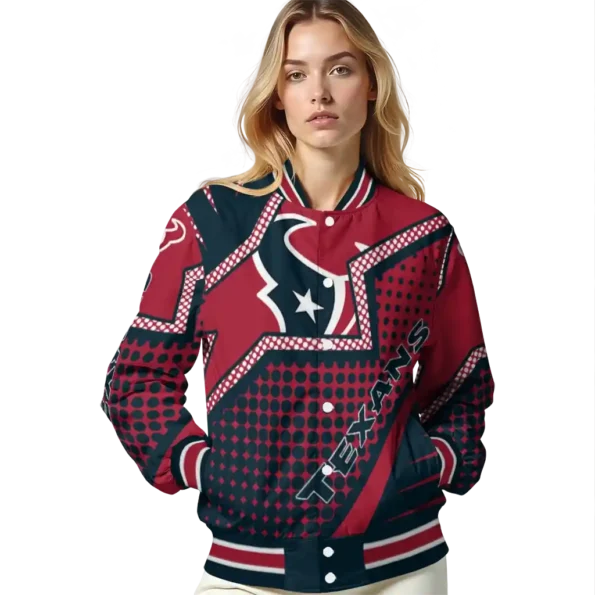 custom houston texans star burst blue varsity jacket latest model.webp