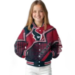custom houston texans star burst blue varsity jacket best selling.webp