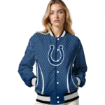 custom indianapolis colts chevron arrow blue varsity jacket best selling.webp