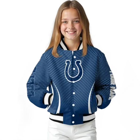 custom indianapolis colts chevron arrow blue varsity jacket top rated.webp