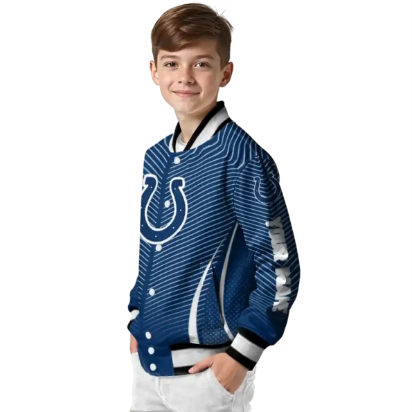 custom indianapolis colts chevron arrow blue varsity jacket trendy.webp