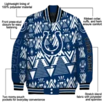 custom indianapolis colts pyramid shapes blue varsity jacket best selling.webp