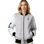 custom indianapolis colts speckled arms blue gray bomber jacket best selling