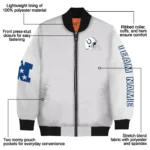 custom indianapolis colts speckled arms blue gray bomber jacket best selling