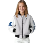 custom indianapolis colts speckled arms blue gray bomber jacket best selling