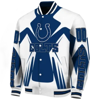 custom indianapolis colts spider mark blue grey crocs varsity jacket best selling.webp