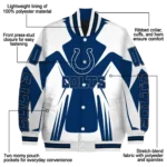 custom indianapolis colts spider mark blue grey crocs varsity jacket best selling.webp