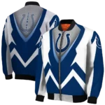 custom indianapolis colts v stripes blue white bomber jacket best selling