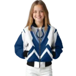custom indianapolis colts v stripes blue white bomber jacket best selling