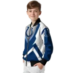 custom indianapolis colts v stripes blue white bomber jacket best selling