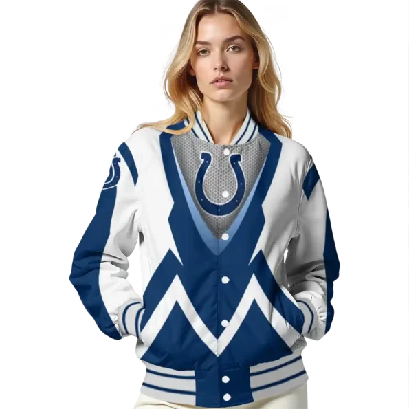 custom indianapolis colts v stripes blue white varsity jacket latest model.webp