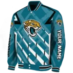 custom jacksonville jaguars chevron angles teal varsity jacket best selling.webp