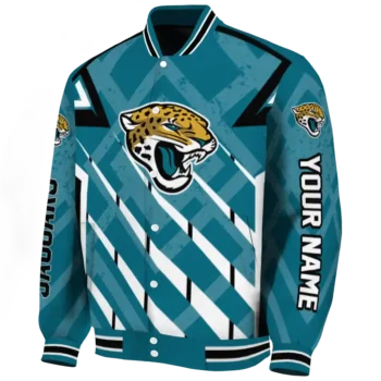 custom jacksonville jaguars chevron angles teal varsity jacket best selling.webp