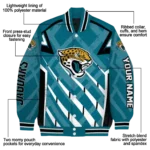 custom jacksonville jaguars chevron angles teal varsity jacket best selling.webp