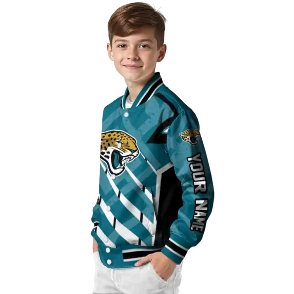 custom jacksonville jaguars chevron angles teal varsity jacket trendy.webp