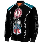 custom jacksonville jaguars claw blood teal black bomber jacket best selling