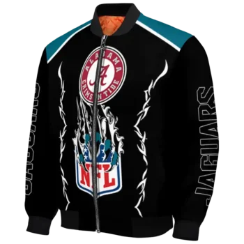 custom jacksonville jaguars claw blood teal black bomber jacket best selling