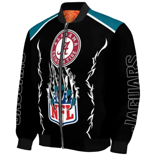custom jacksonville jaguars claw blood teal black bomber jacket best selling