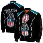 custom jacksonville jaguars claw blood teal black bomber jacket best selling