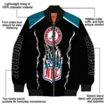 custom jacksonville jaguars claw blood teal black bomber jacket best selling
