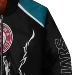 custom jacksonville jaguars claw blood teal black bomber jacket best selling