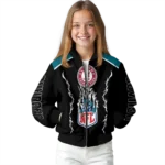 custom jacksonville jaguars claw blood teal black bomber jacket best selling