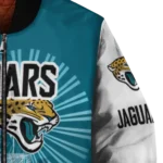 custom jacksonville jaguars ferris arena teal white bomber jacket best selling
