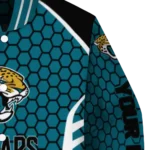 custom jacksonville jaguars hexagon grid teal varsity jacket best selling.webp