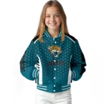 custom jacksonville jaguars hexagon grid teal varsity jacket best selling.webp