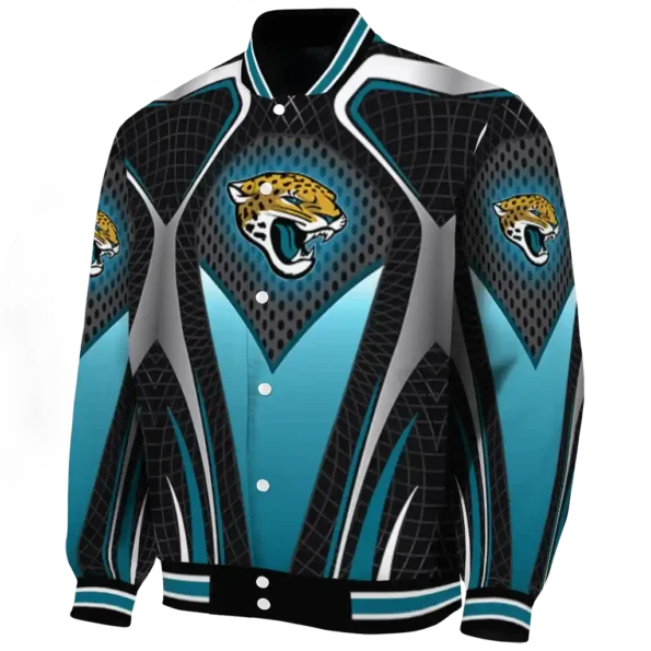 custom jacksonville jaguars mesh chest black crocs black varsity jacket best selling.webp