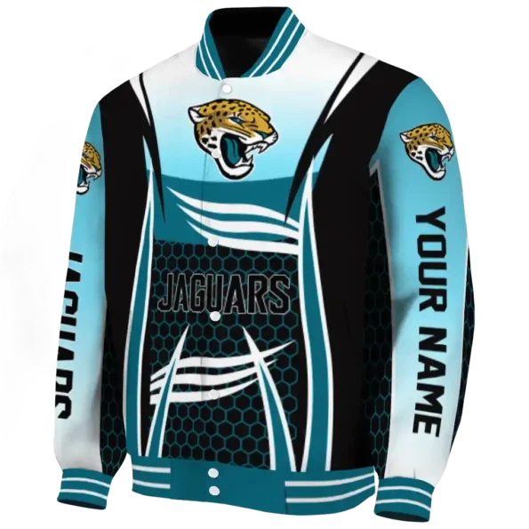 custom jacksonville jaguars mesh effect teal black varsity jacket best selling.webp