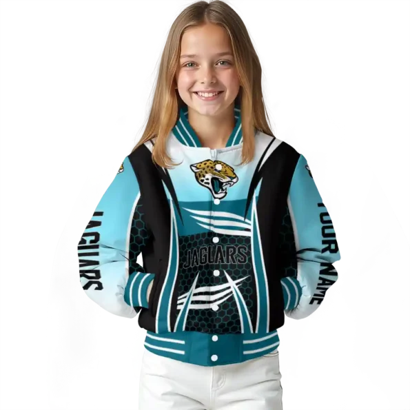 custom jacksonville jaguars mesh effect teal black varsity jacket top rated.webp