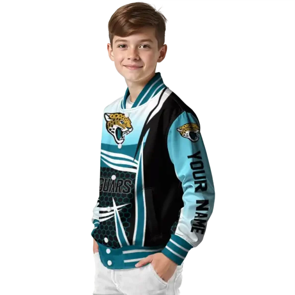 custom jacksonville jaguars mesh effect teal black varsity jacket trendy.webp