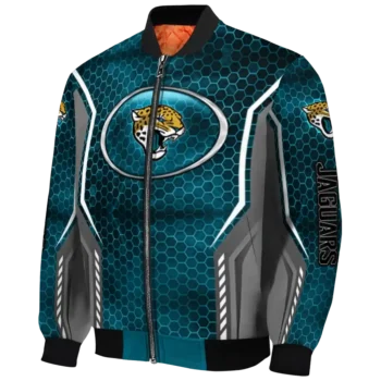 custom jacksonville jaguars power plate teal bomber jacket best selling
