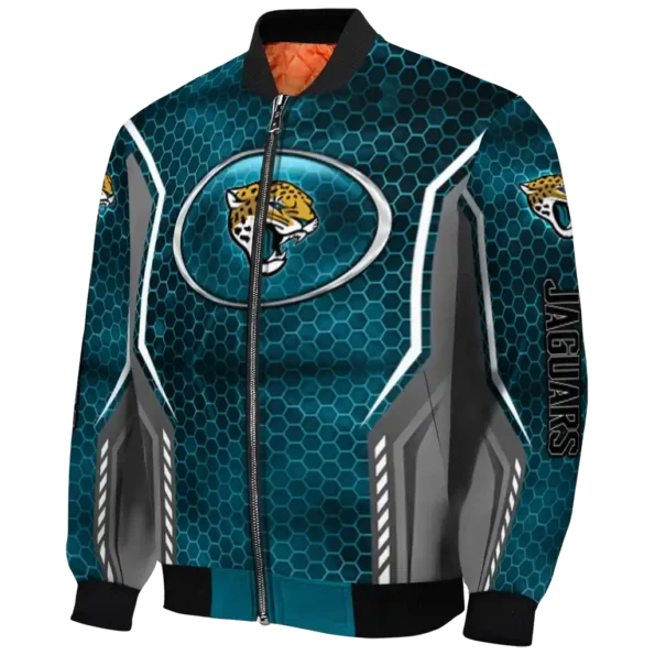 custom jacksonville jaguars power plate teal bomber jacket best selling