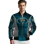 custom jacksonville jaguars power plate teal bomber jacket best selling