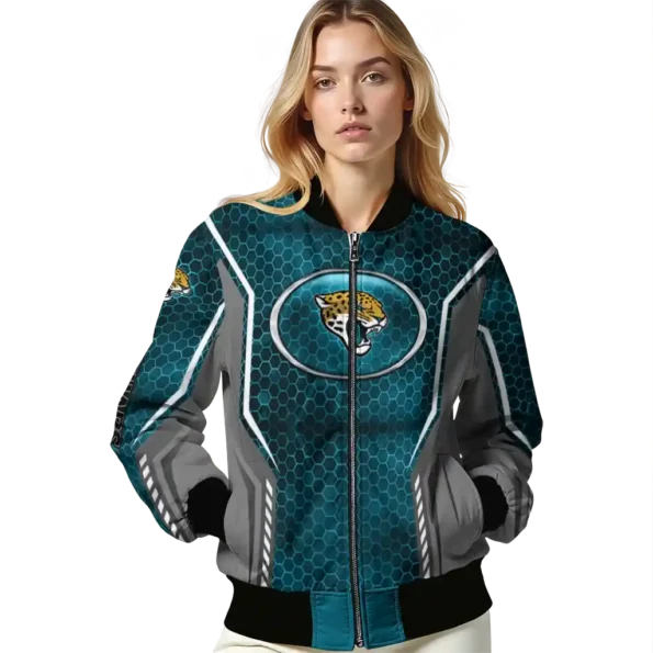 custom jacksonville jaguars power plate teal bomber jacket latest model