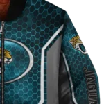 custom jacksonville jaguars power plate teal bomber jacket best selling