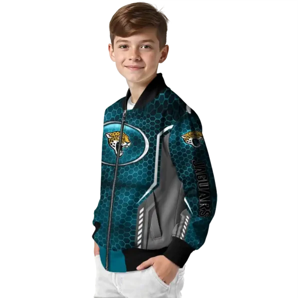 custom jacksonville jaguars power plate teal bomber jacket trendy
