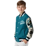 custom jacksonville jaguars razorback outline teal nude varsity jacket best selling.webp