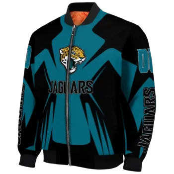 custom jacksonville jaguars spider mark teal black crocs bomber jacket best selling