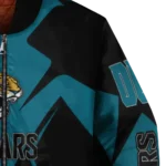 custom jacksonville jaguars spider mark teal black crocs bomber jacket best selling