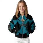 custom jacksonville jaguars spider mark teal black crocs bomber jacket best selling