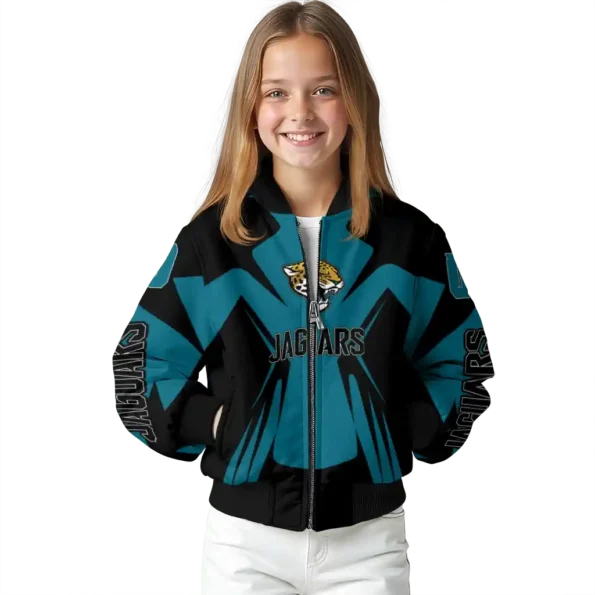custom jacksonville jaguars spider mark teal black crocs bomber jacket top rated
