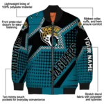 custom jacksonville jaguars star burst teal bomber jacket best selling
