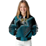 custom jacksonville jaguars star burst teal bomber jacket best selling
