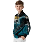 custom jacksonville jaguars star burst teal bomber jacket best selling