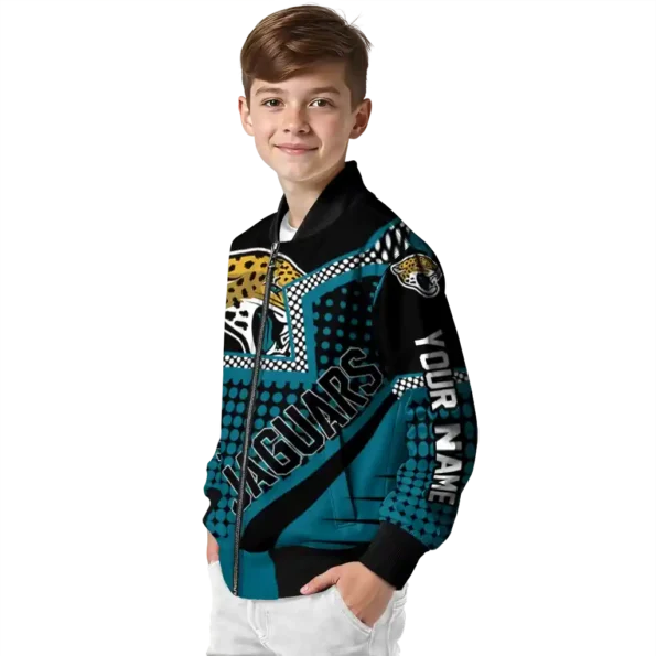 custom jacksonville jaguars star burst teal bomber jacket trendy