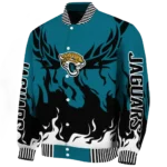 custom jacksonville jaguars winged blaze teal white varsity jacket best selling.webp